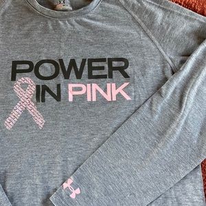 Underarmour long-sleeved ladies - breast cancer
